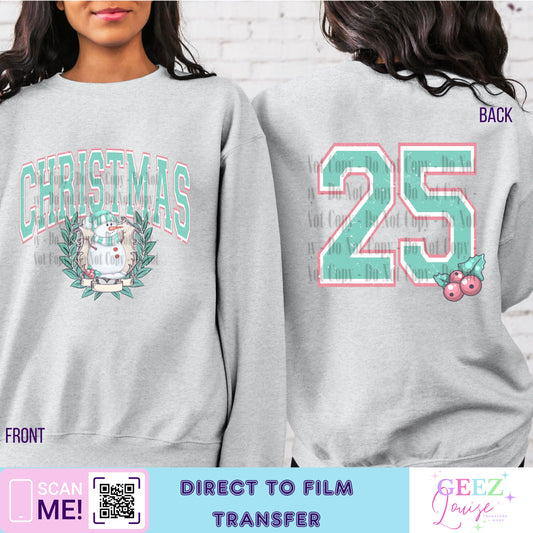 Christmas 25- Direct to Film Transfer - made to order