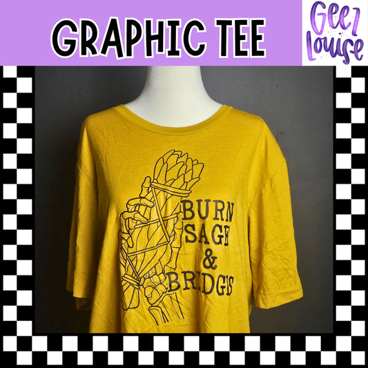 Burn Sage & Bridges Graphic Tee– Ready to Ship