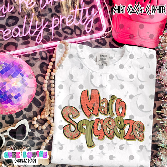 Main Squeeze PNG | Retro Summer Watermelon Design
