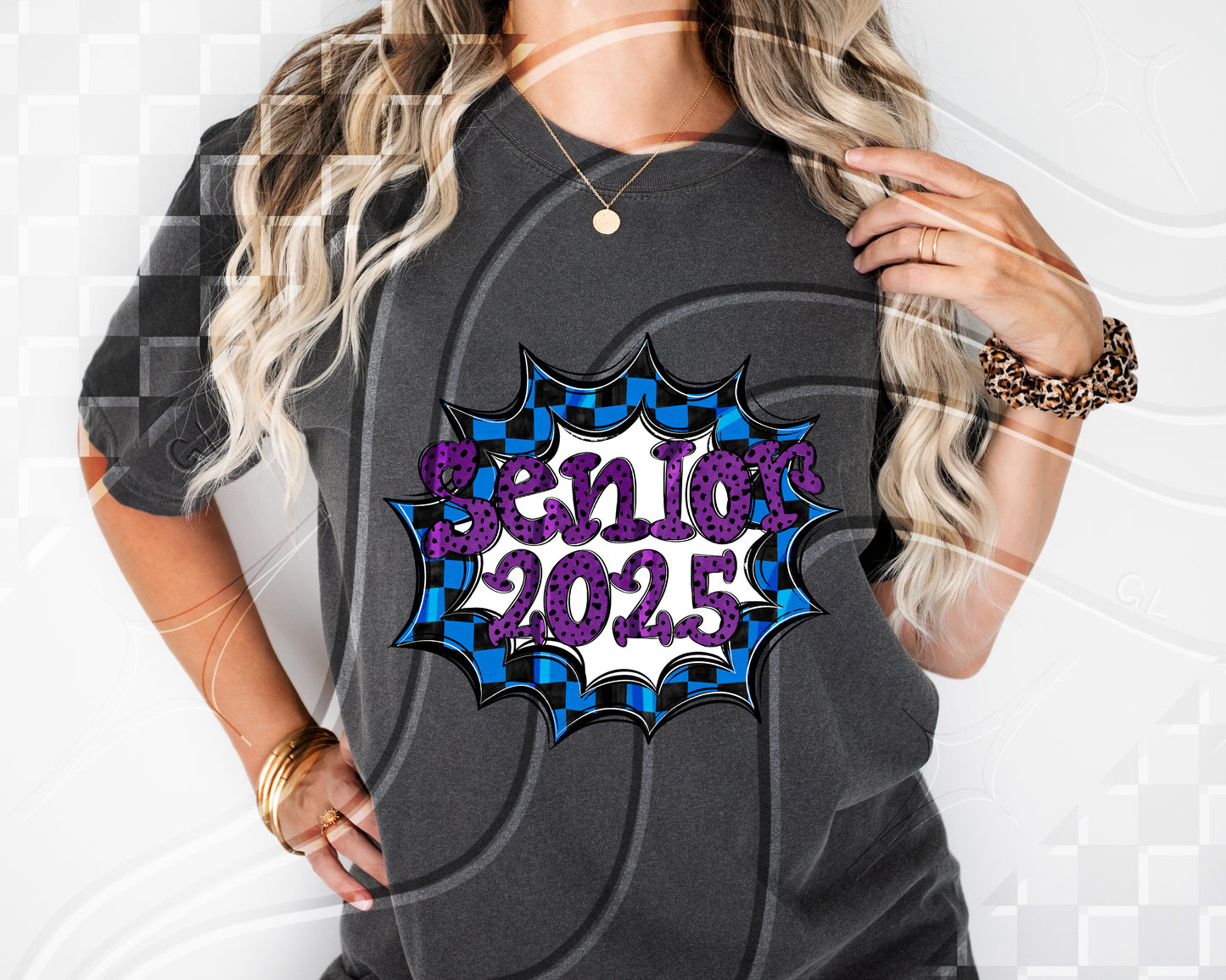 Senior 2025- Blue Frame - Digital Download- PNG - 300 DPI