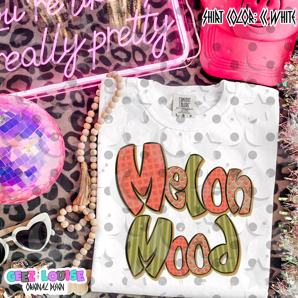 Melon Mood PNG | Retro Summer Watermelon Design