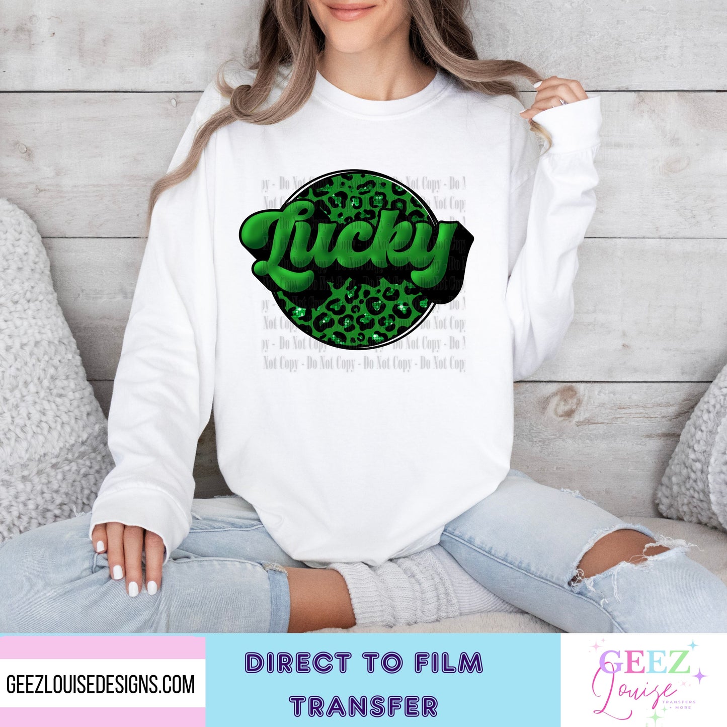 Lucky - Direct to Film Transfer - made to order