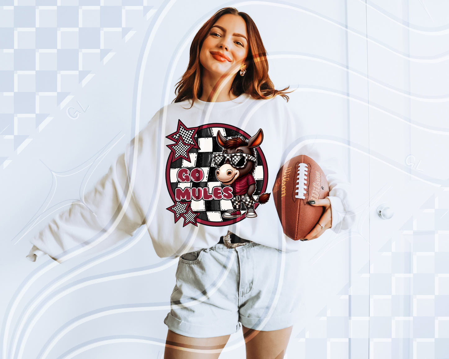 Checkered Mascot Team PNGs – 78 Options + Bundle Deal