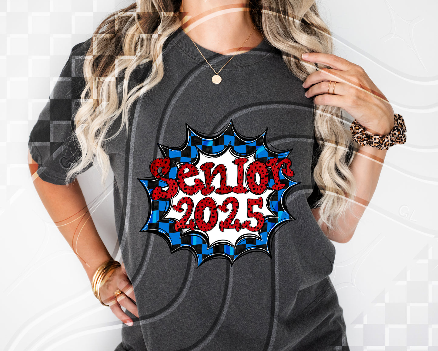 Senior 2025- Blue Frame - Digital Download- PNG - 300 DPI