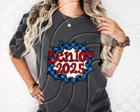 Senior 2025- Blue Frame - Digital Download- PNG - 300 DPI