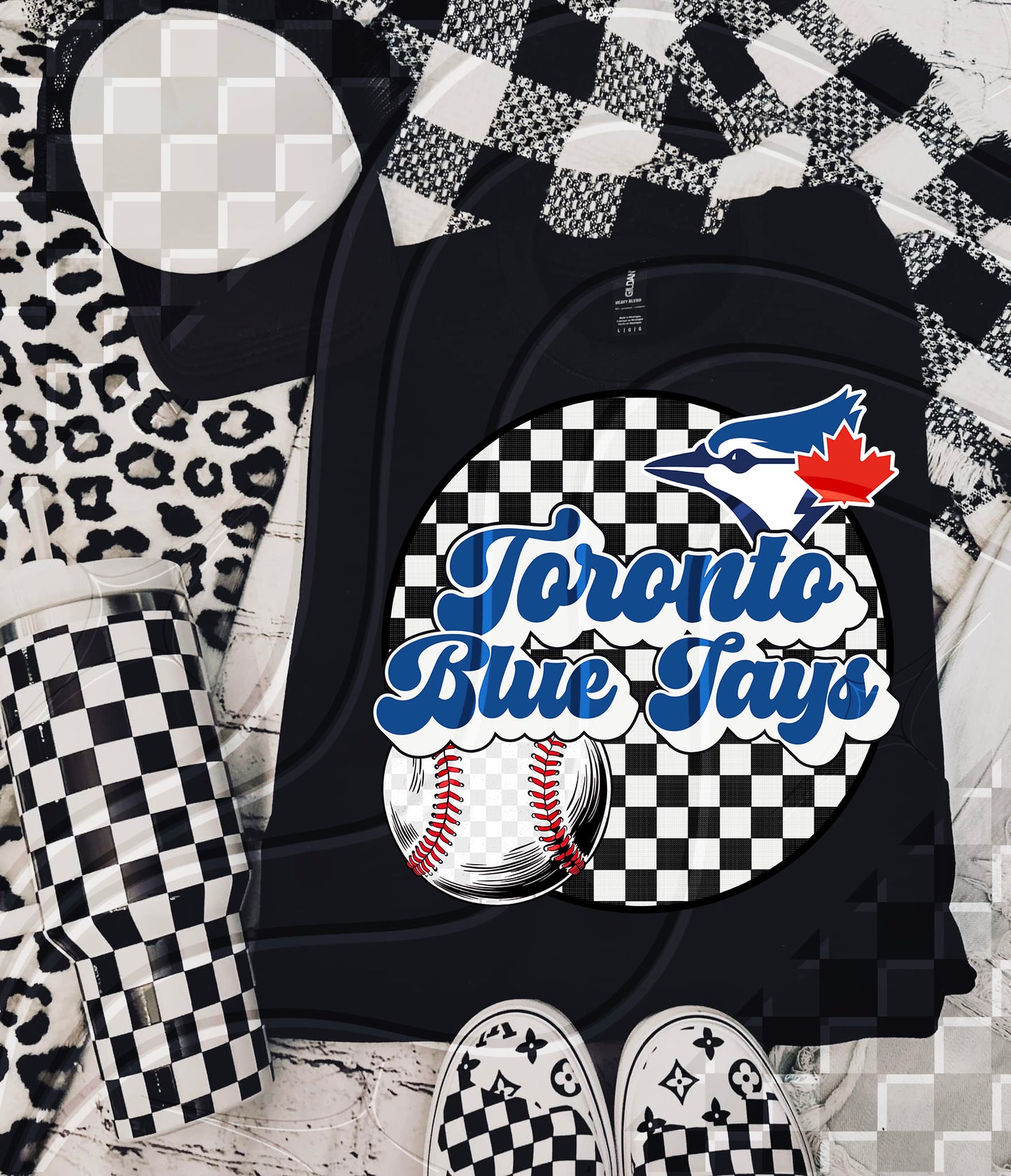 Checkered Spirit Baseball Circle | 30 Team Options - Digital Download- PNG