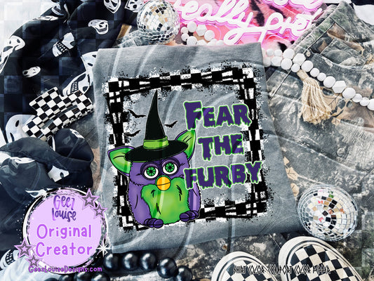 FEAR THE FURBY — Digital Design (PNG)