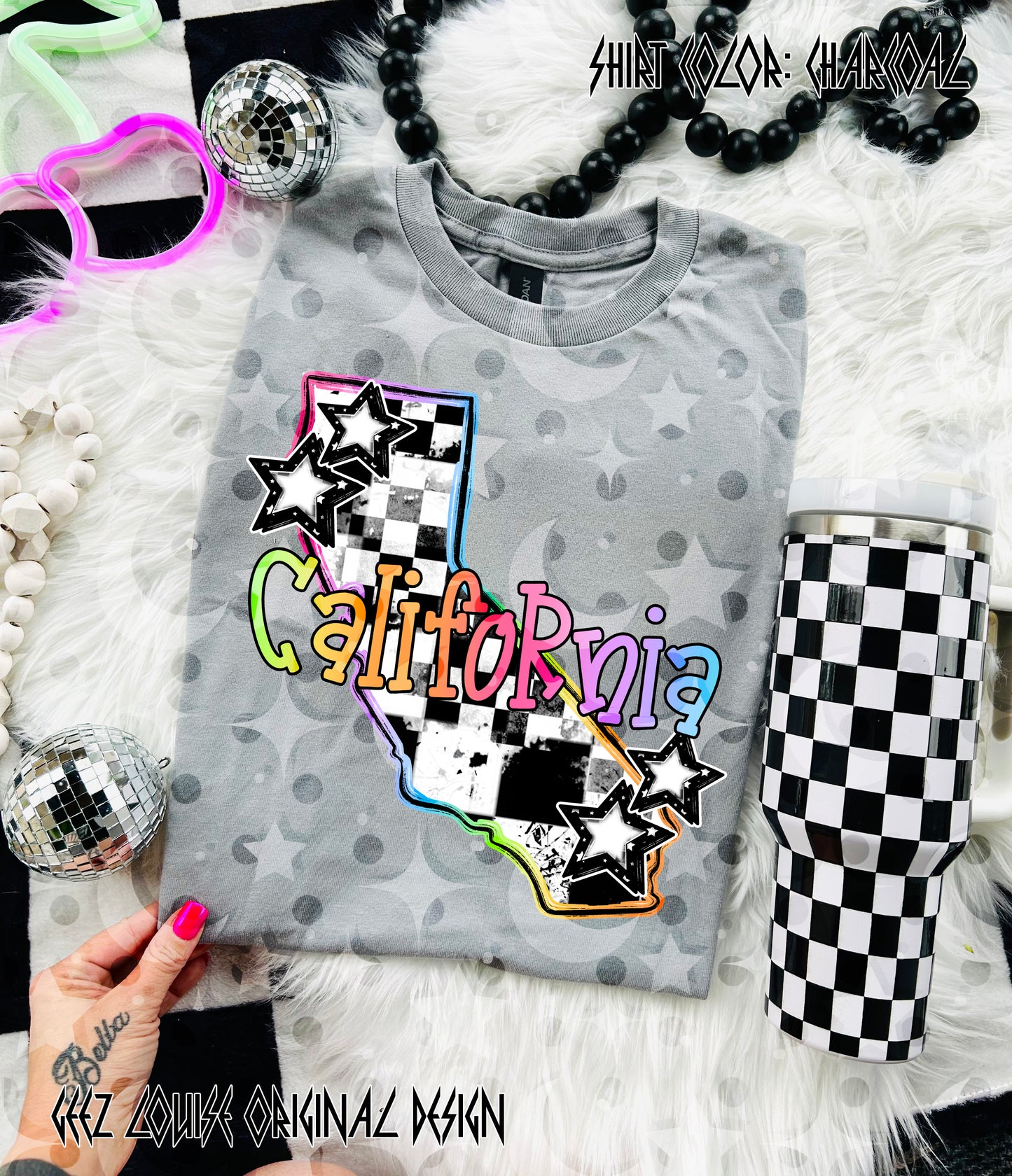 Checkerboard USA State PNGs — 50 States (Choose Your State!)
