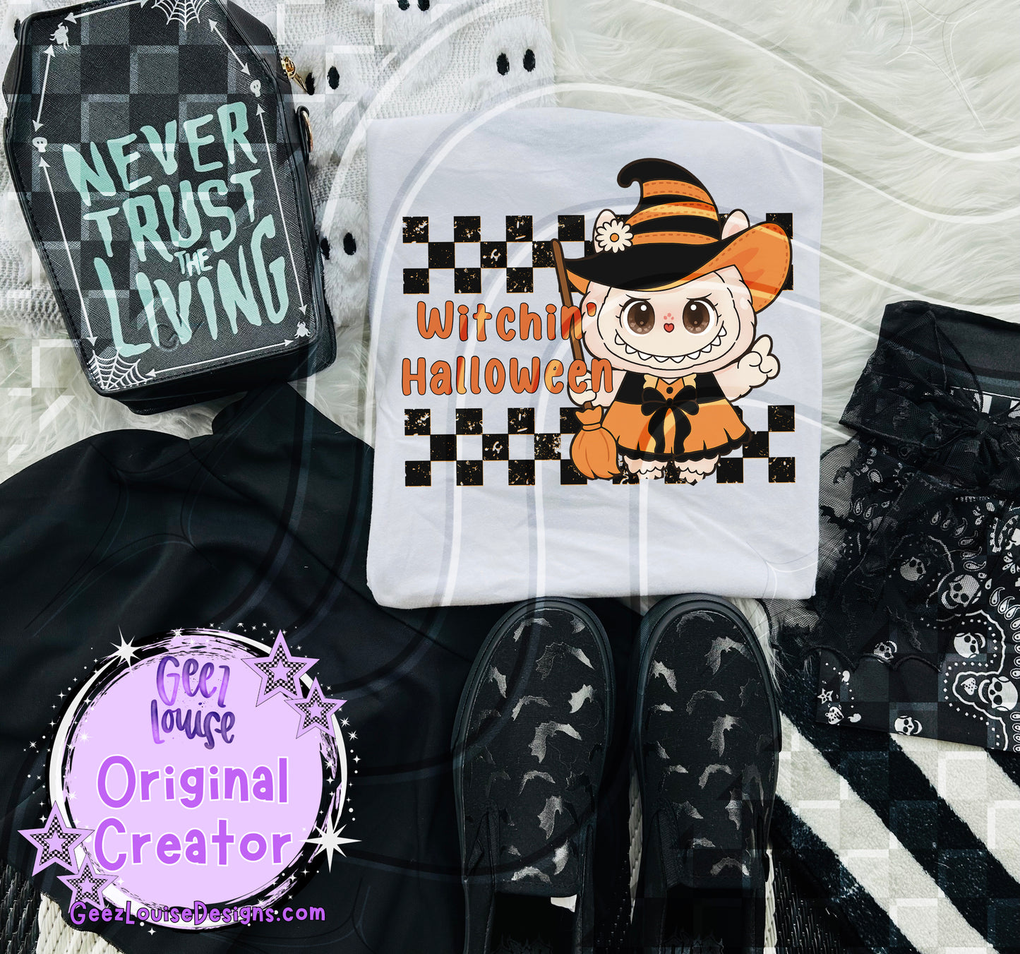Witchin’ Halloween – Cute Witch Costume Fall Digital Design