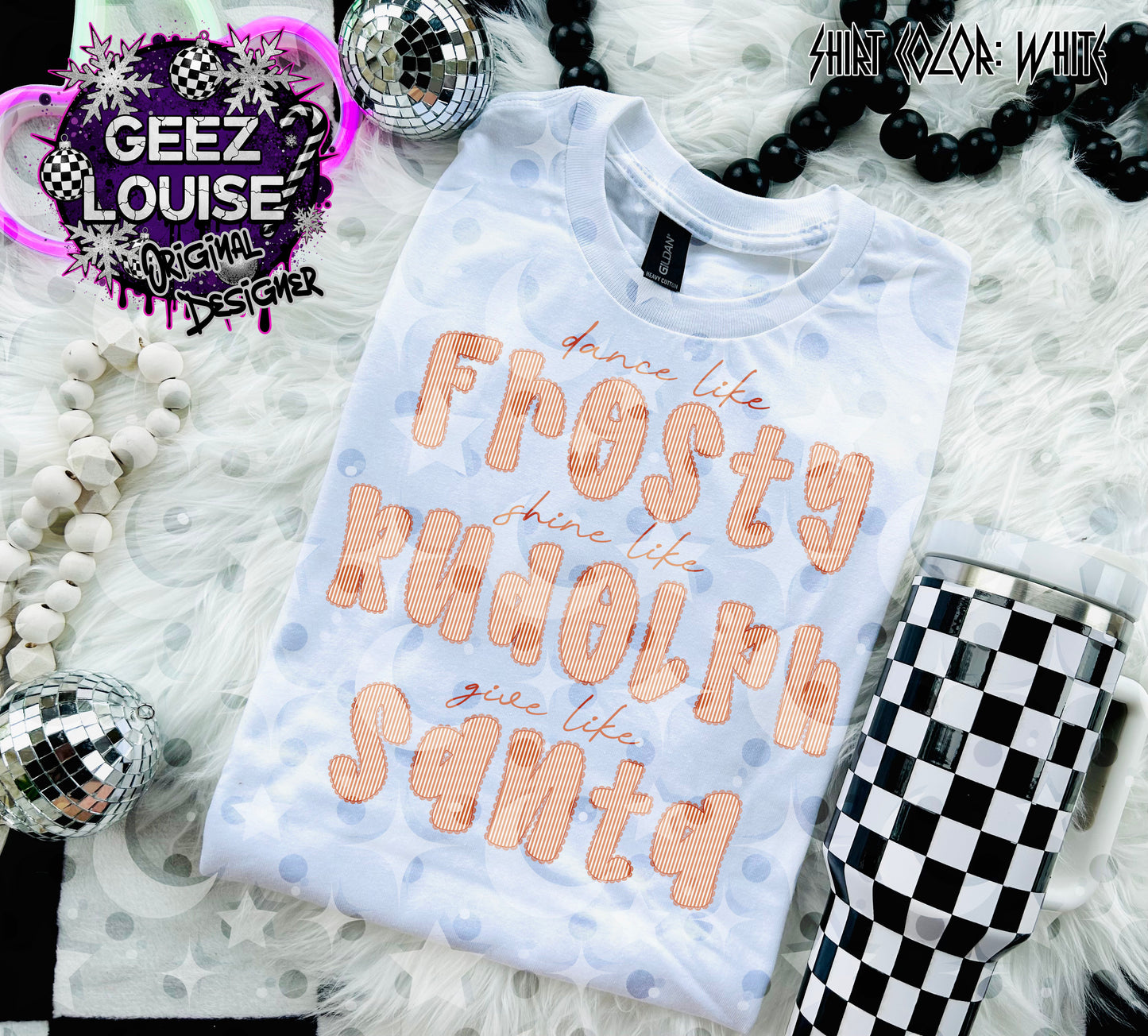 Dance Like Frosty Shine Like Rudolph Give Like Santa – Christmas Quote PNG Digital Design