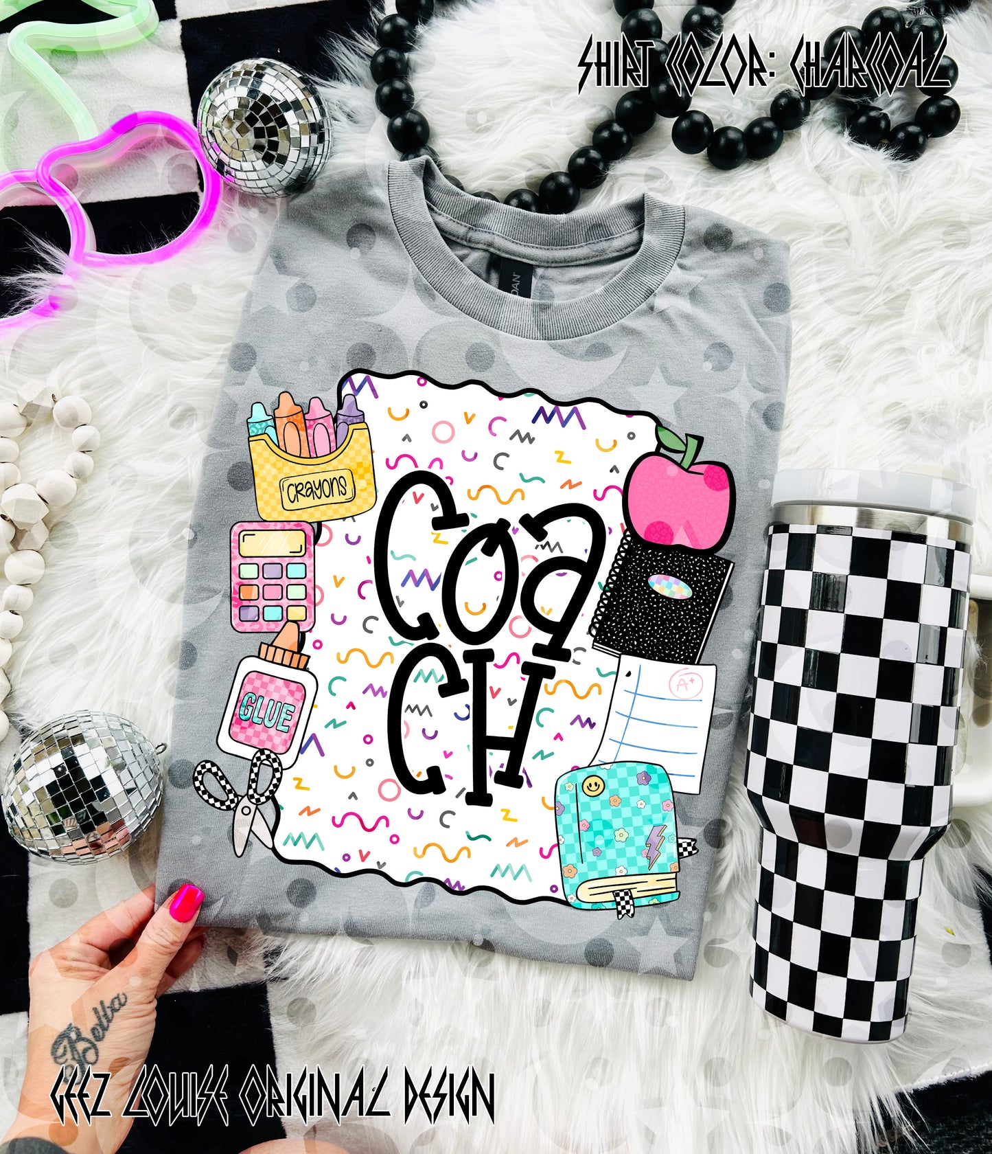 School Is Cool – Teacher & Grade Level PNG