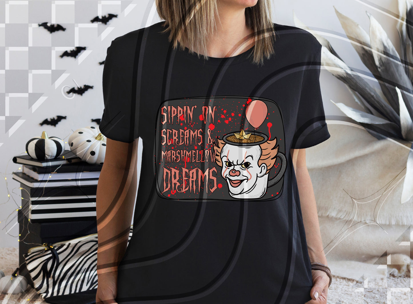 Spooky Sips Latte Design Bundle | Halloween Coffee Cup PNGs