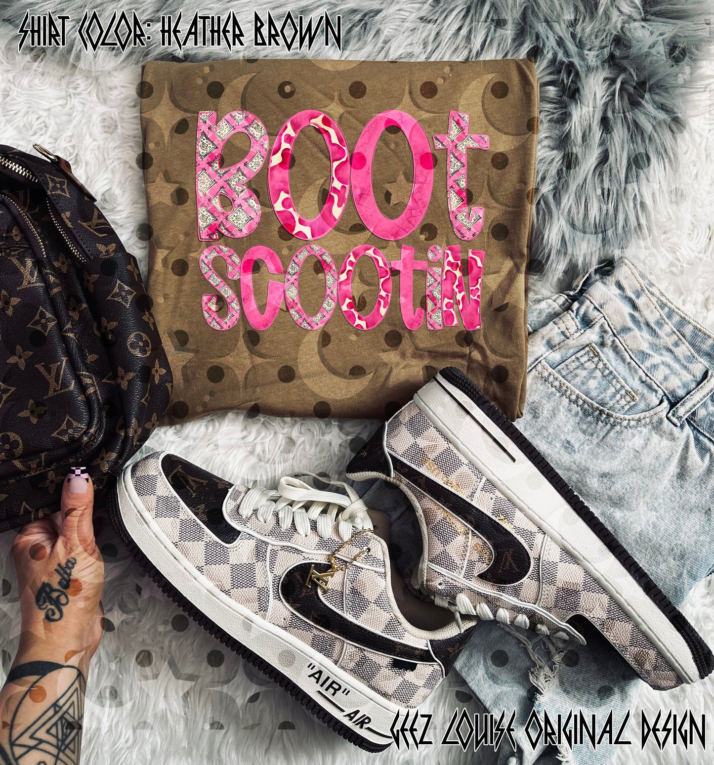Boot Scootin’ PNG Design | Western Cowgirl Shirt Design | Country Dance Sublimation File