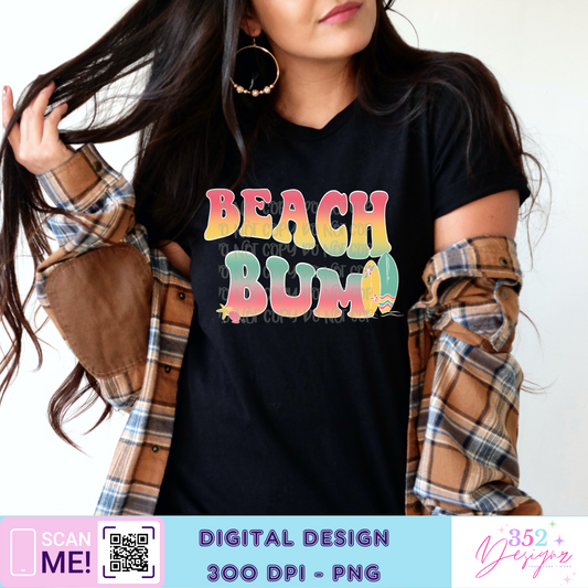 Beach bum - Digital Download- PNG