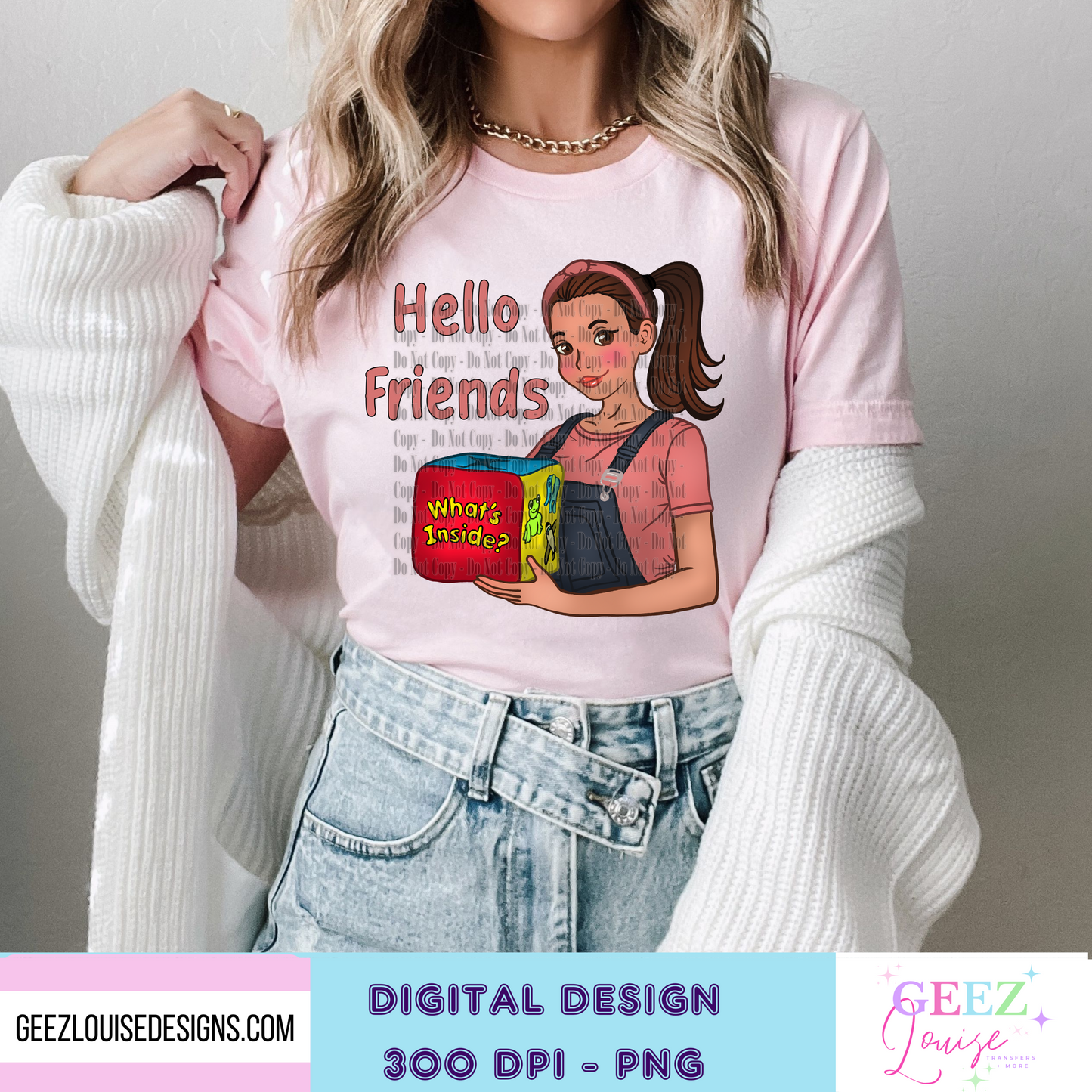 Hello Friends  - Digital Download- PNG