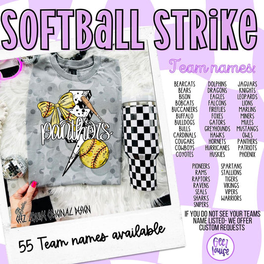 Softball Strike Teams – Digital Download (Multiple Teams + Custom)