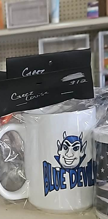 Blue Devil Coffee Cup
