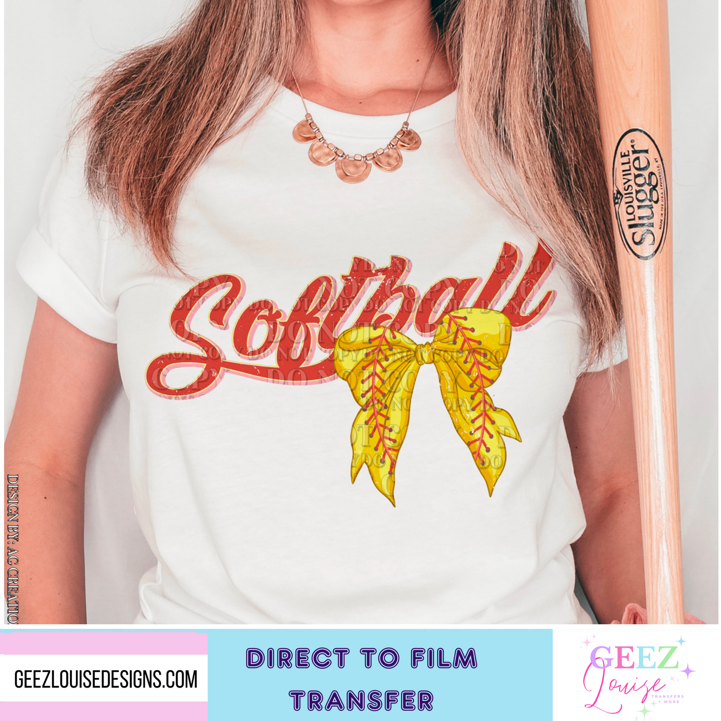 Softball - Direct to Film Transfer - made to order