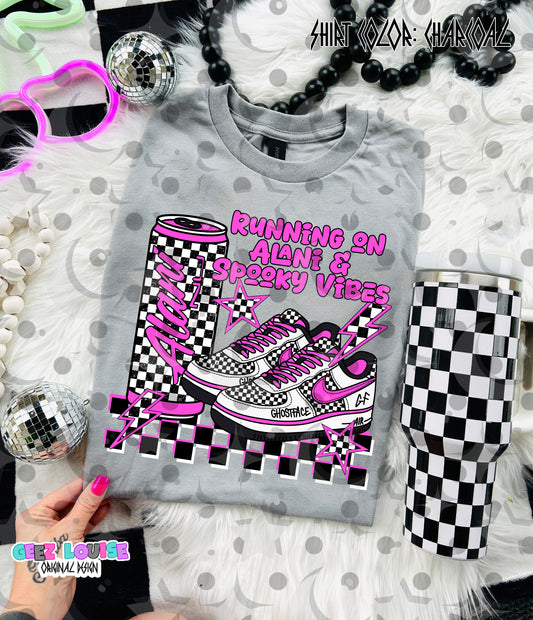 Running on Alani & Spooky Vibes PNG | Retro Horror Inspired Design