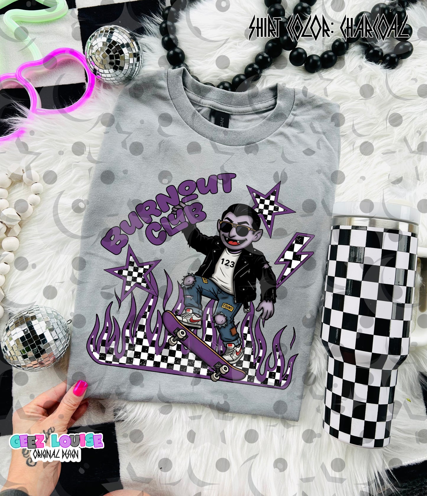 Burnout Club Retro Character PNG Bundle | Grunge Skateboard Designs