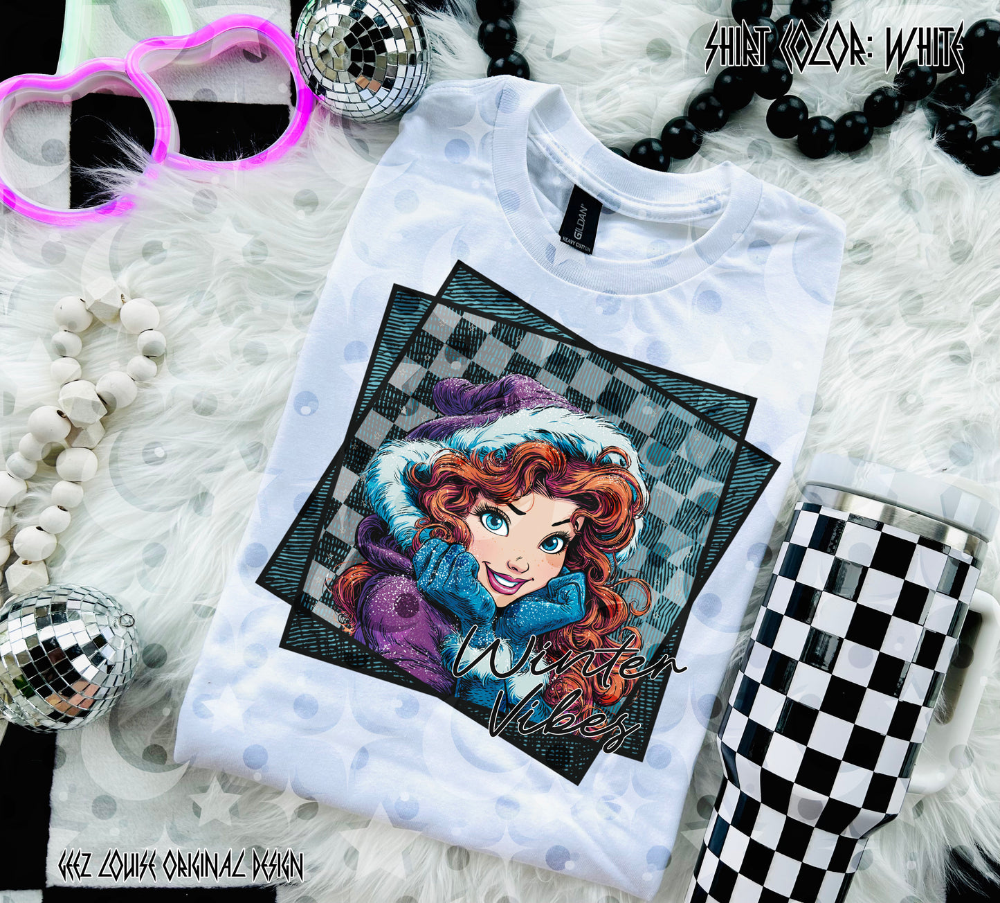 Winter Vibes Princess Collection – Digital Designs (PNG Bundle + Individual Options)