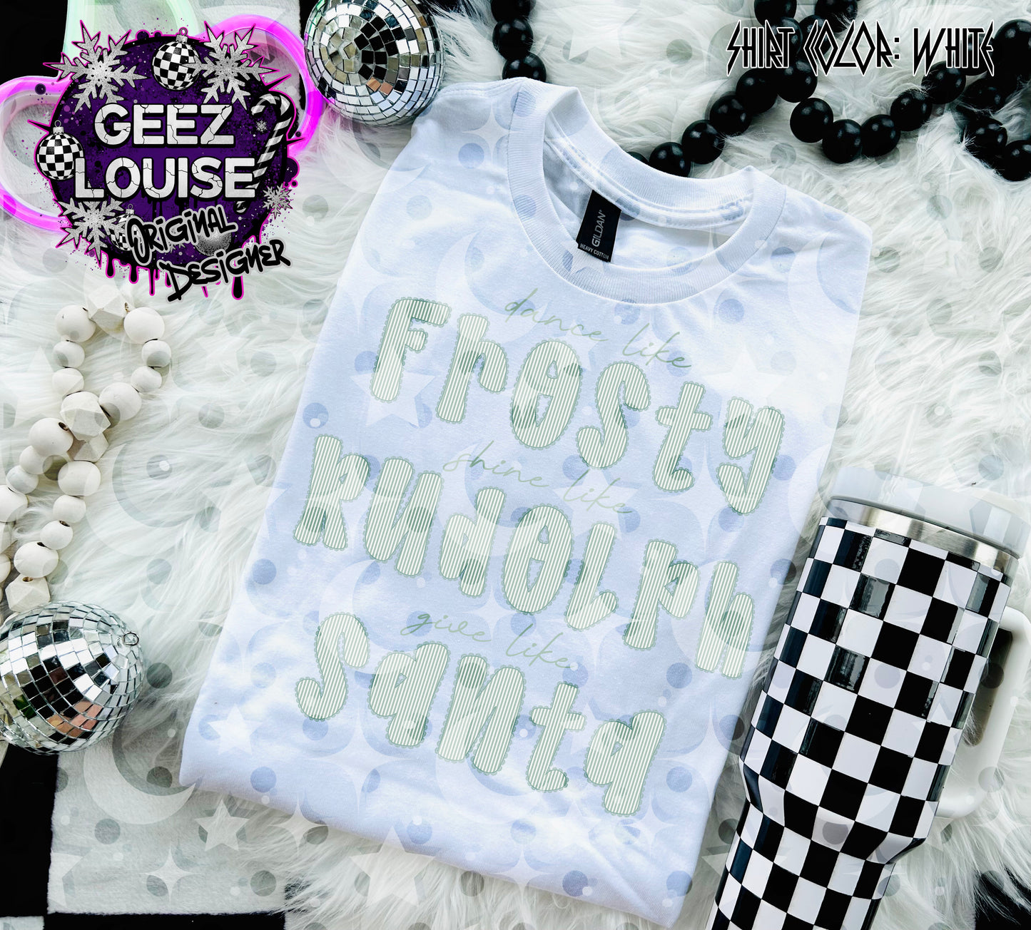 Dance Like Frosty Shine Like Rudolph Give Like Santa – Christmas Quote PNG Digital Design