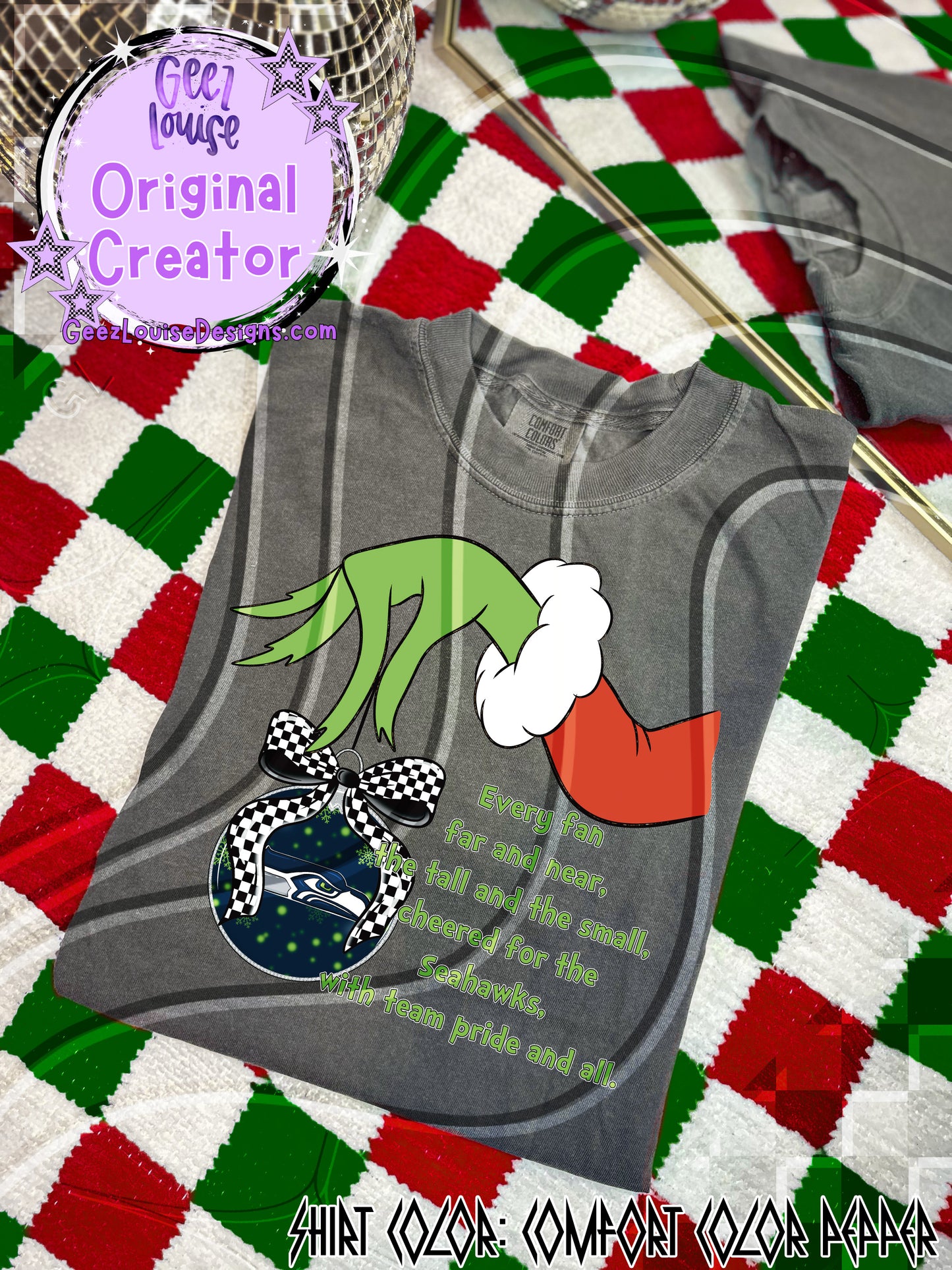 GMAN Ornament Digital Design | Christmas Football Team Spirit PNG/SVG