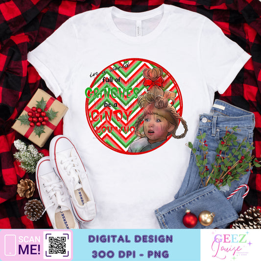 Be a Cindy Christmas - Digital Download- PNG