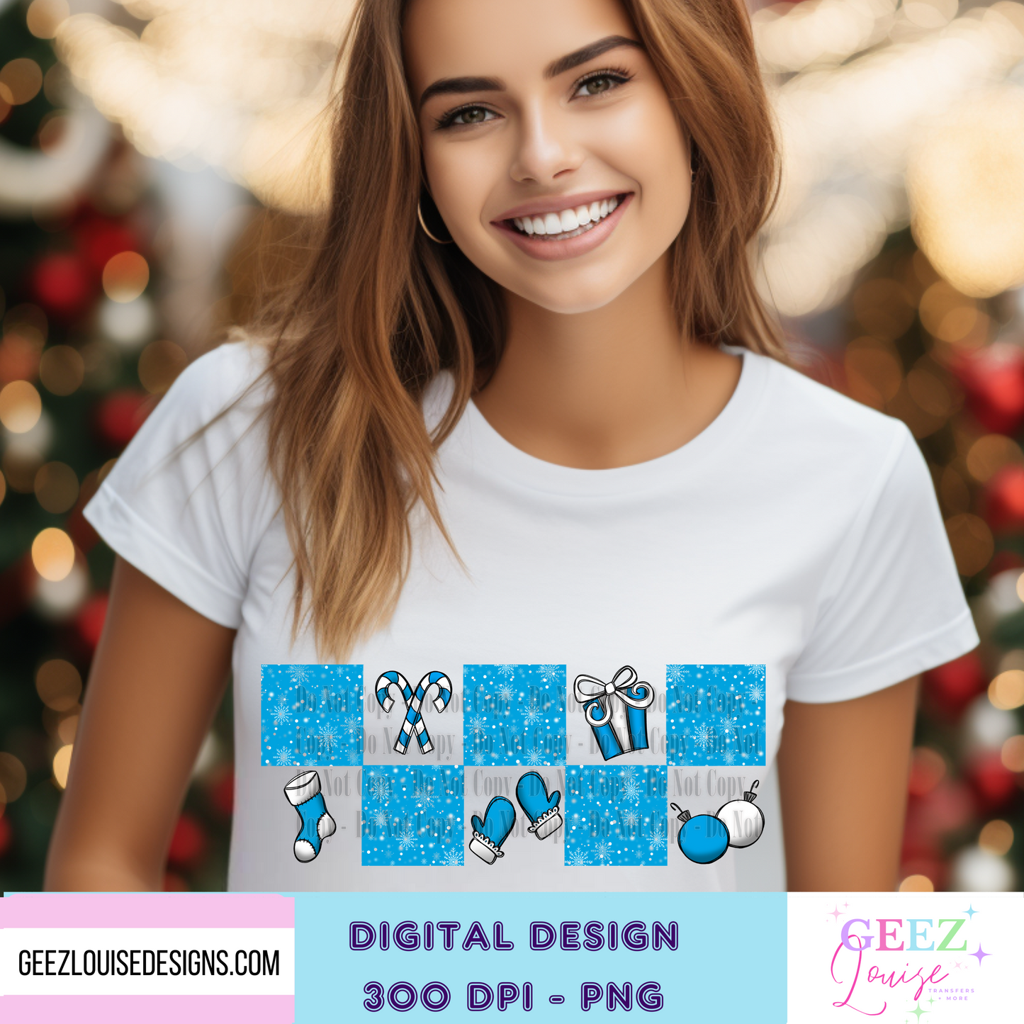 Blue Christmas  - Digital Download- PNG