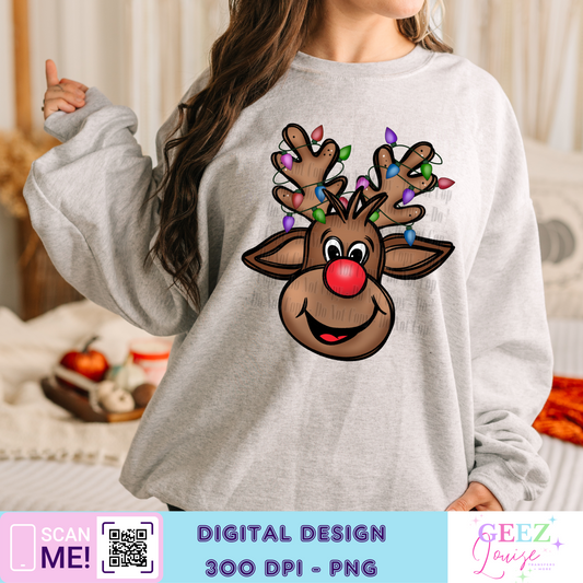 Rudolph  Christmas - Digital Download- PNG
