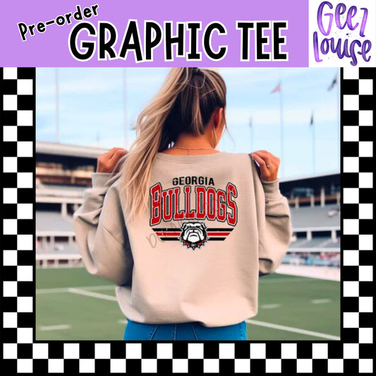 Georgia Bulldogs Stadium Graphic Tee – Back Print | Pre-Order | Made to Order