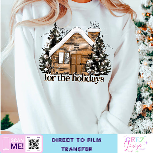 Home for the holidays - Direct to Film Transfer - made to order