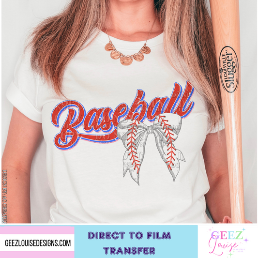 Baseball - Direct to Film Transfer - made to order