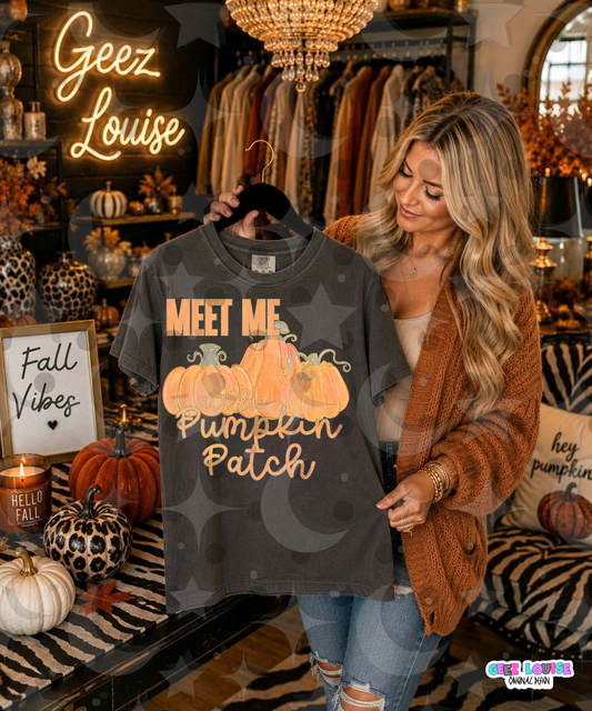 Meet Me at the Pumpkin Patch PNG | Fall Pumpkin Shirt Design | Autumn Sublimation PNG | July 26 No FOMO Drive | Digital Download