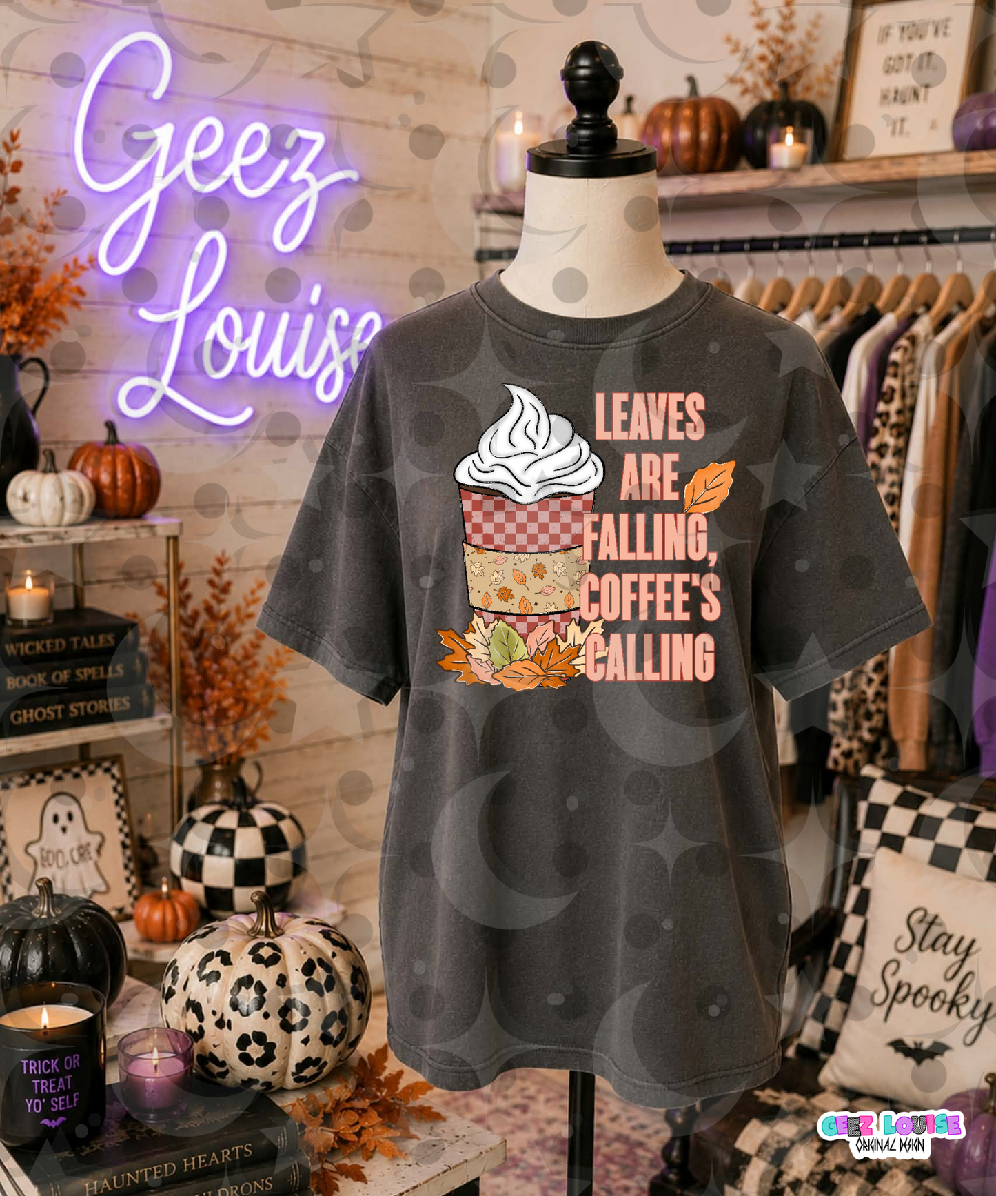 Leaves Are Falling, Coffee's Calling PNG | Fall Coffee Shirt Design | Autumn Coffee Cup Sublimation | Cozy Fall PNG | Digital Download