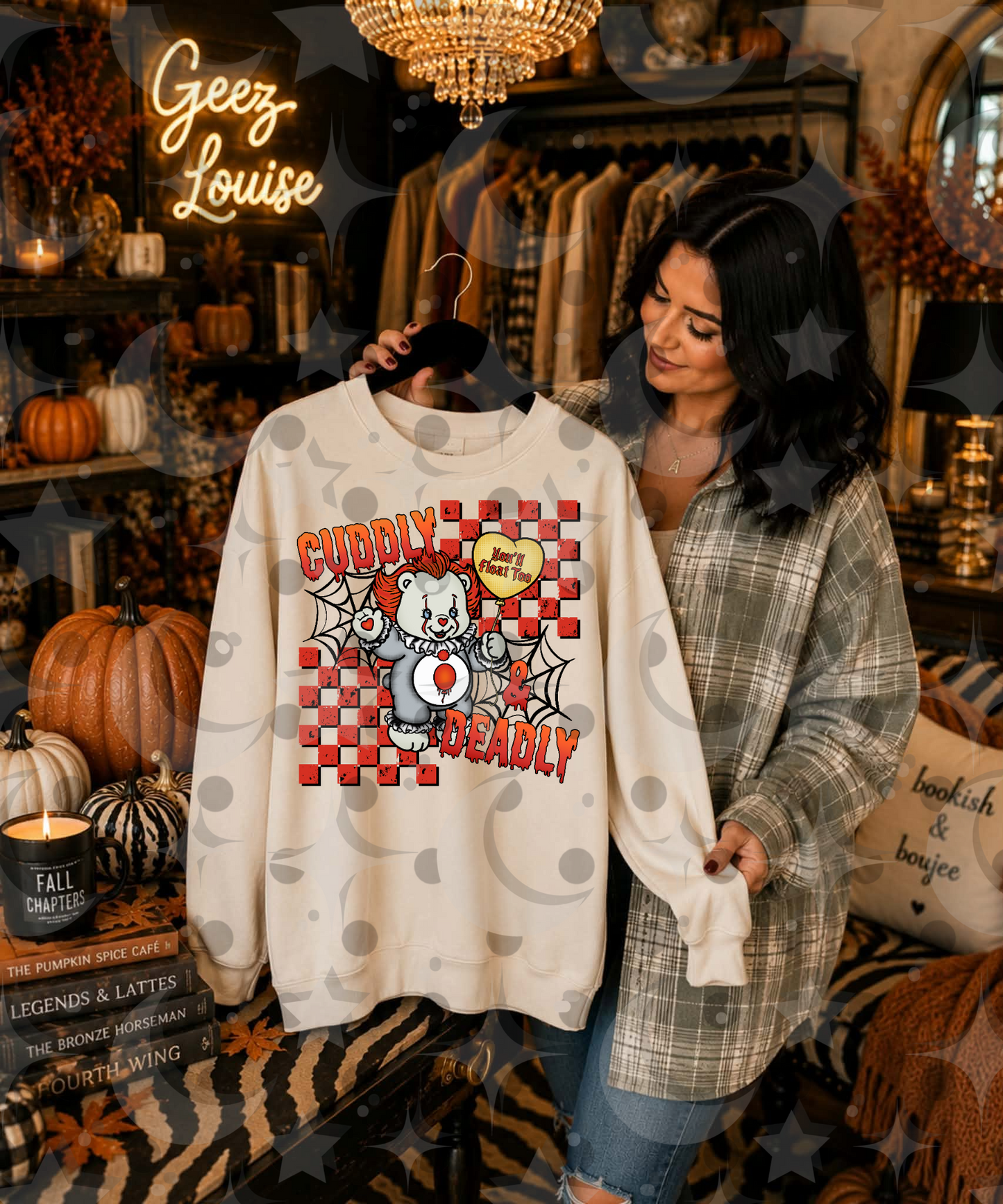 Cuddly Deadly PNG | Horror Clown Bear Halloween Shirt Design | July 26 No FOMO Drive