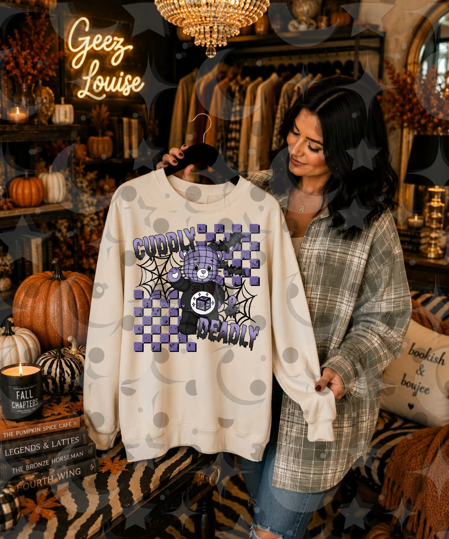 Cuddly Deadly PNG | Pinhead Horror Bear Halloween Shirt Design | July 26 No FOMO Drive