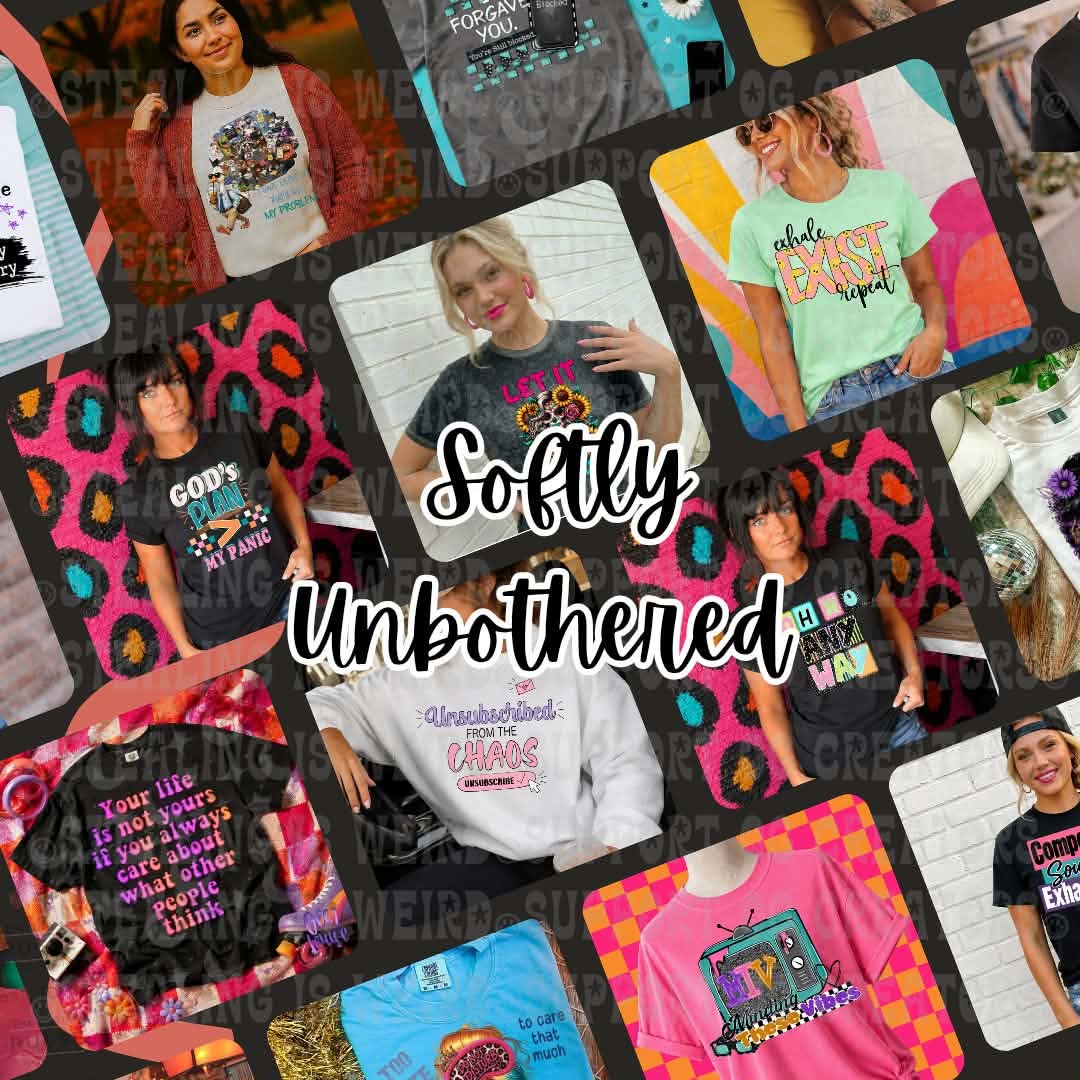 Softly Unbothered Digital Design Collab | PNG Design Collection