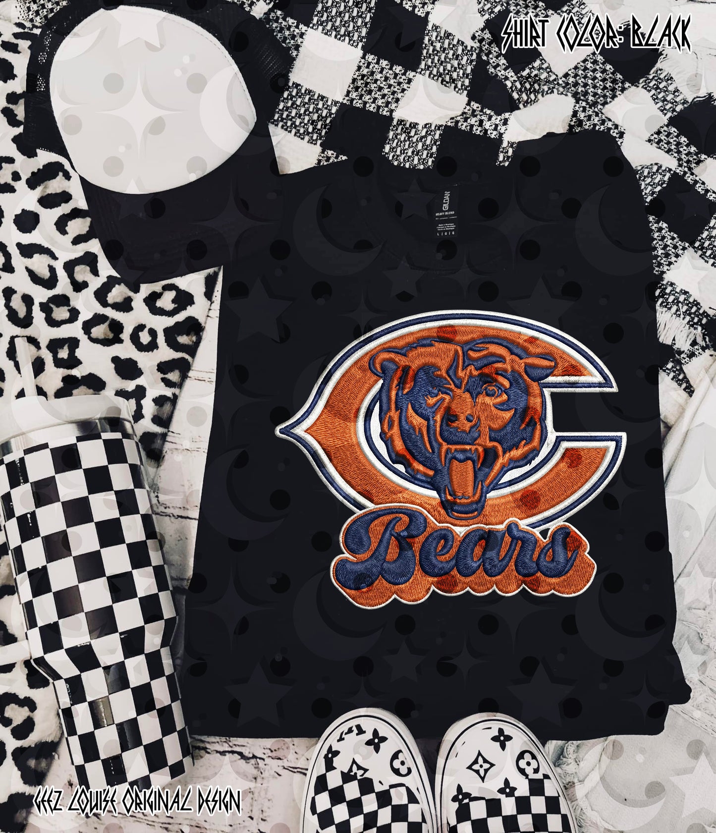 Football Team Faux Embroidery Digital Design – Team Variants & Bundle Option