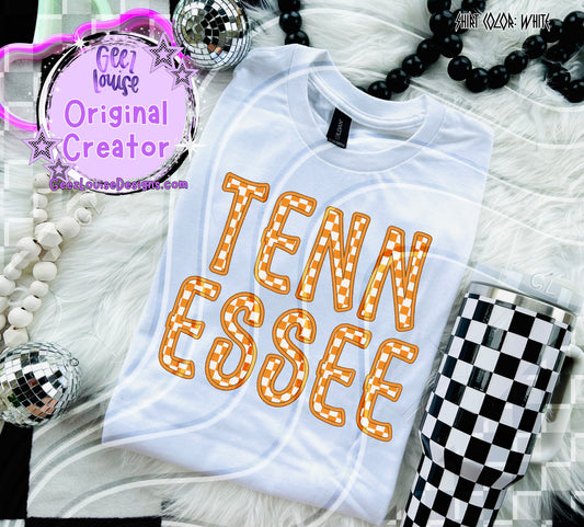 Tennessee – Checkerboard Lettering Digital Design