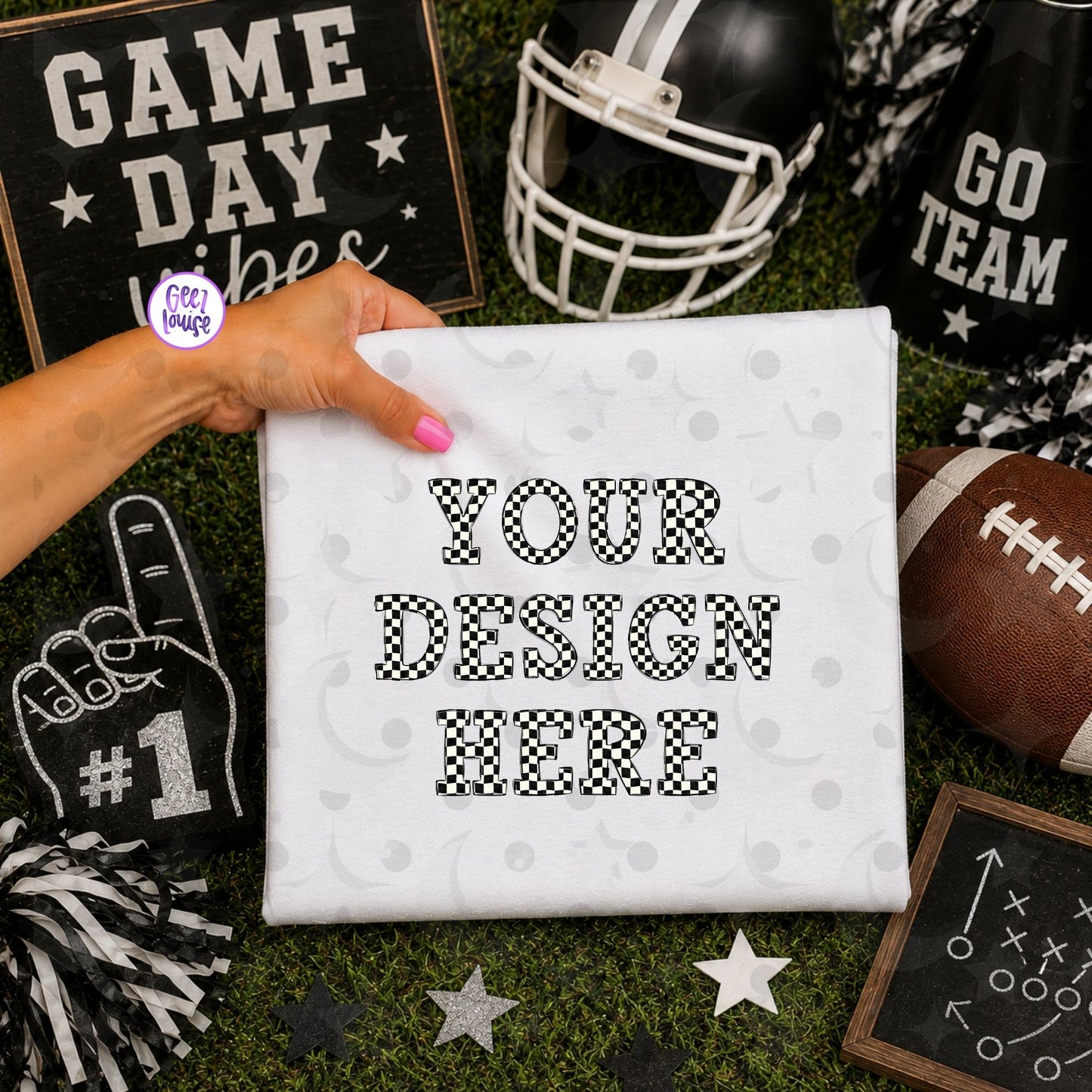 Football Game Day Blank Mockup | Sports Shirt Mockup | Lifetime Blank Mockup Drive