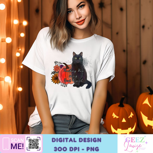 spirit animal cat Halloween - Digital Download- PNG