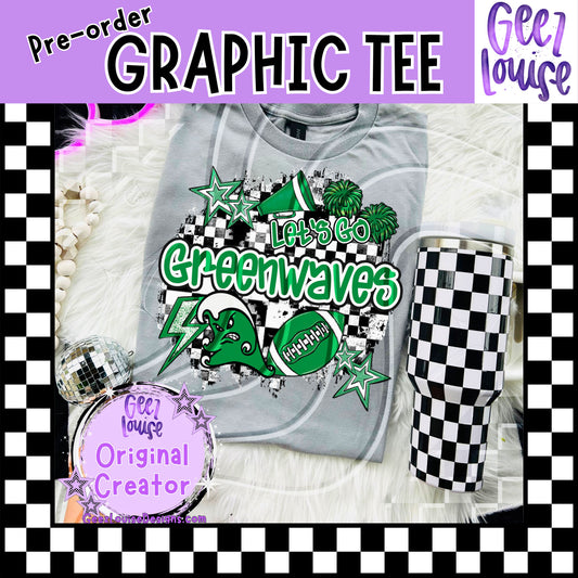 Let’s Go Greenwaves Graphic Tee – Made to Order | Local Pickup or Shipping
