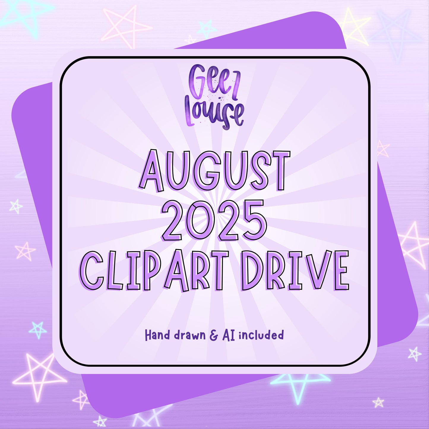 August 2025 Clipart Drive - Digital Download- PNG