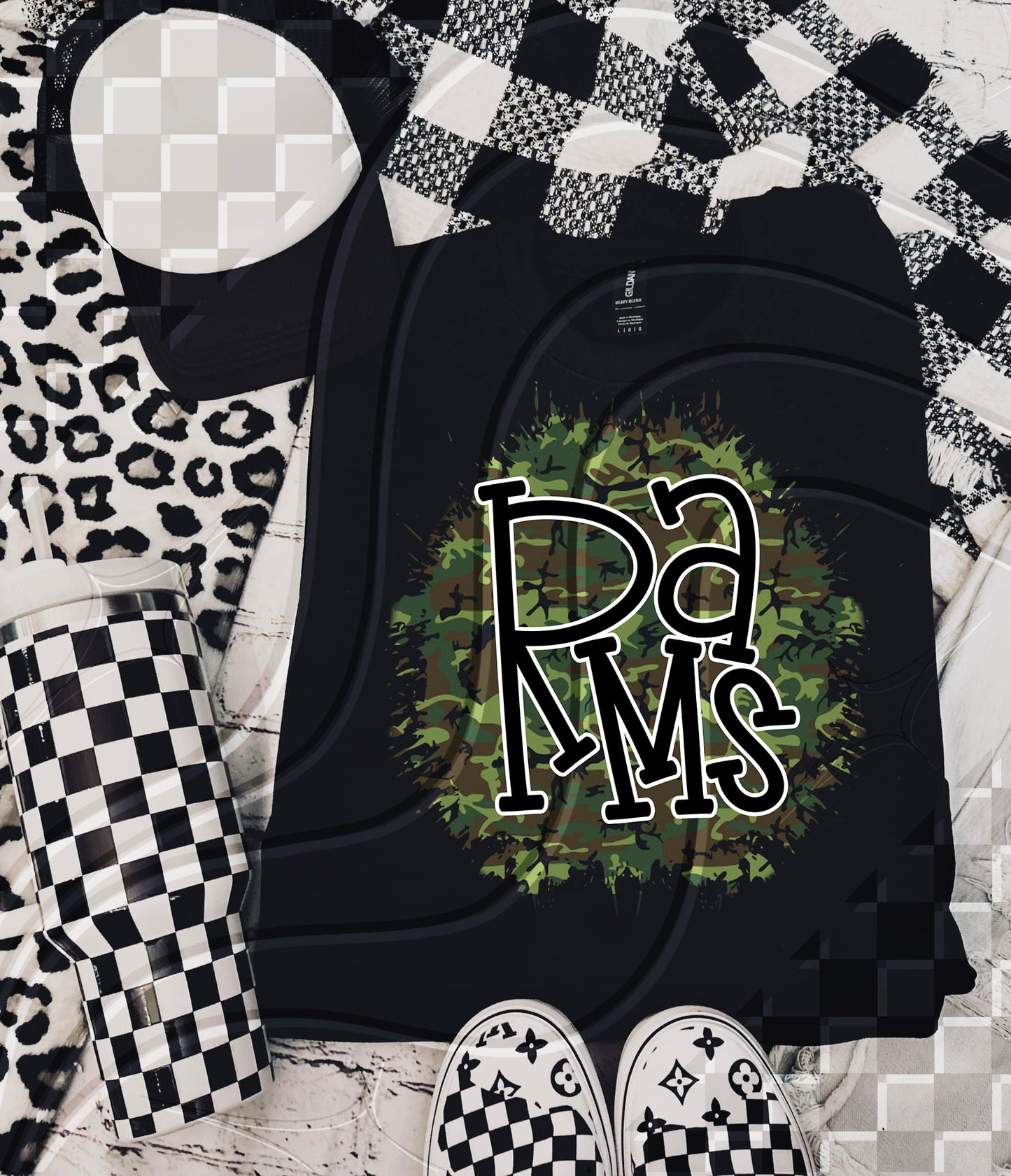 Camo Team Splat Custom Game Day Digital Design – Pick Your Team!