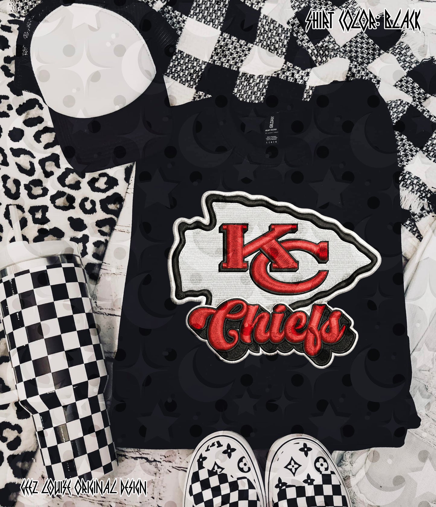 Football Team Faux Embroidery Digital Design – Team Variants & Bundle Option