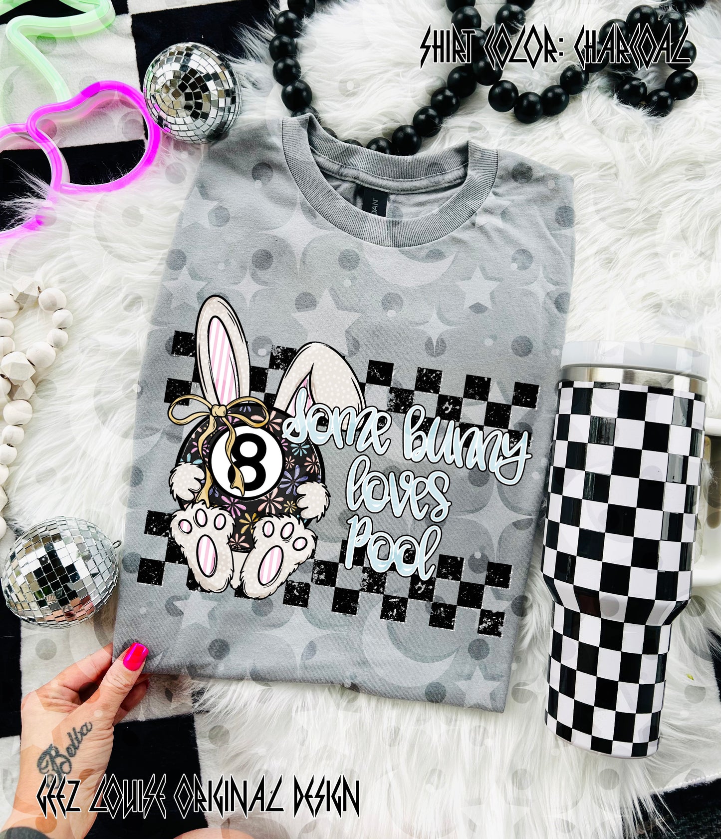 Some Bunny Loves Pool – Pool Bunny Digital Design PNG