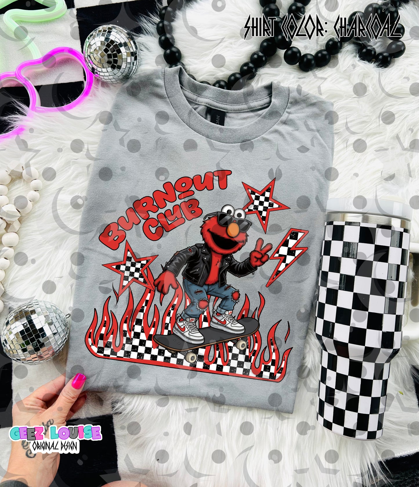 Burnout Club Retro Character PNG Bundle | Grunge Skateboard Designs
