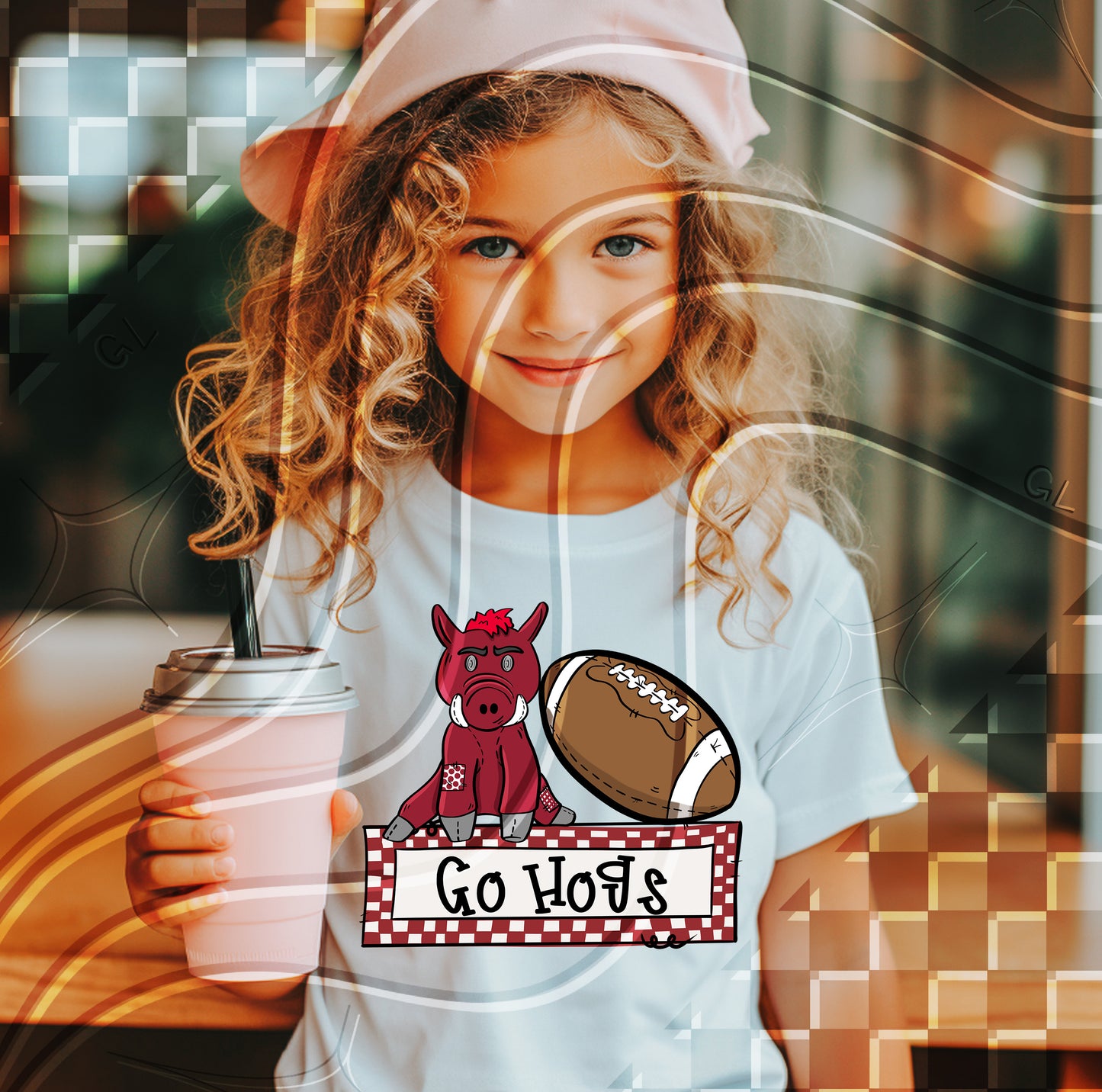 Stuffed Mascot Football Digital Design – Pre-Filled Sayings