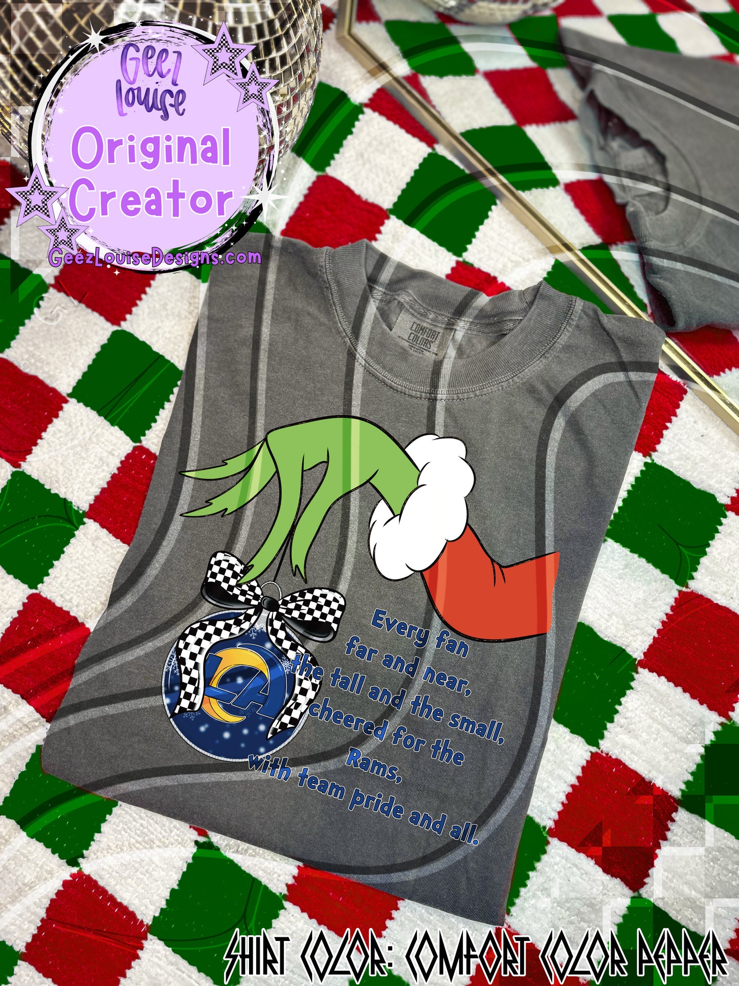 GMAN Ornament Digital Design | Christmas Football Team Spirit PNG/SVG